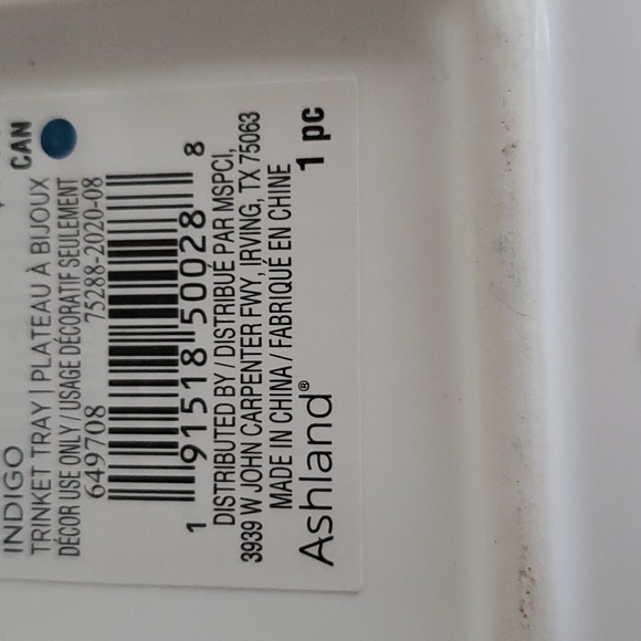 INDINGO LETTER O TRINKET TRAY - Picture 2 of 2